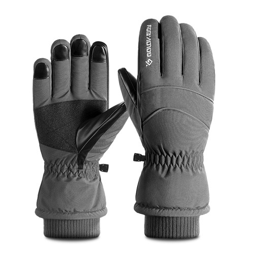 

Winter Gloves Warm Ski Gloves Touch Screen Full Finger Gloves with Safety Reflective Strip Thermal Gloves Outdoor Gloves