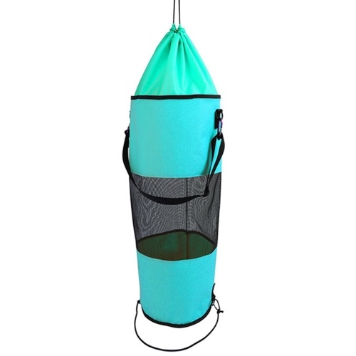 Sac à ordures pour bateau Sac à ordures en maille avec cordon de serrage pour camping-car de kayak de bateau