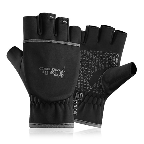 

Fingerless Gloves with Flip Covers Winter Warm Flip Gloves for Fishing Cycling Camping Hiking Skiing