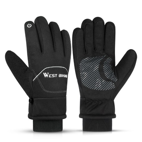 

Waterproof Bike Gloves Winter Warm Touching Screen Cycling Gloves Thermal Sport Ski Road Bicycle Gloves