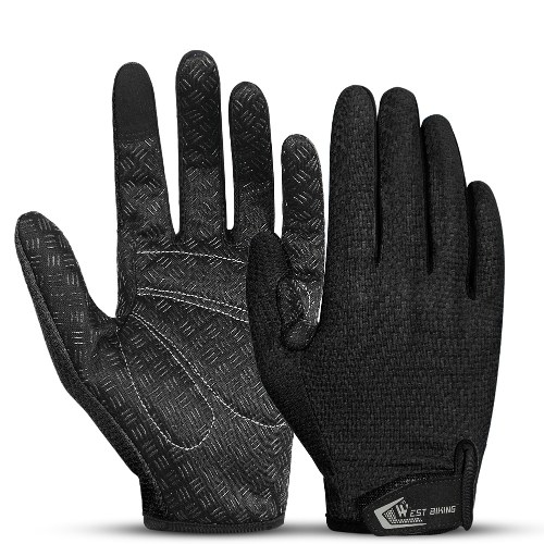 Guantes de ciclismo con pantalla táctil, guantes transpirables a prueba de golpes, guantes deportivos antideslizantes para bicicleta de montaña y carretera