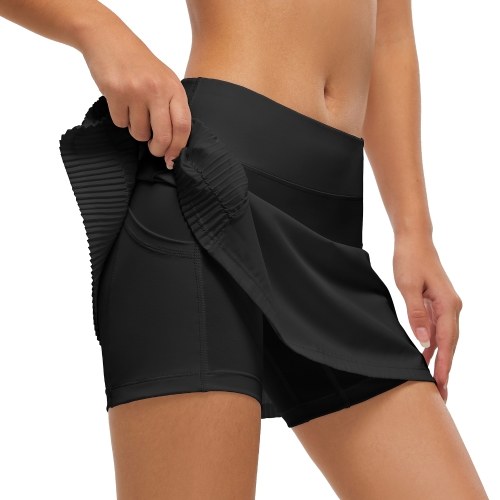 

Women Tennis Skirts with Pockets Pleated 2-in-1 Inner Shorts Workout Athletic Skorts Sportwear