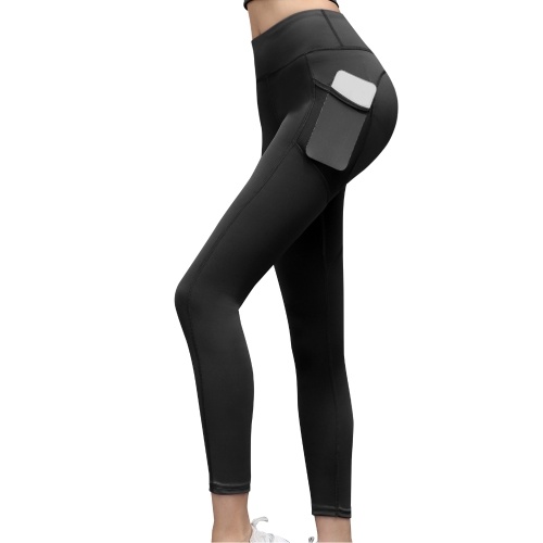 Frauen Hohe Taille Yoga Hosen mit Tasche Super Stretchy Leggings für Gym Workout Laufen