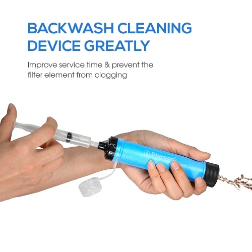 Portable 3-Stage Filtration Water Filter with Straw 