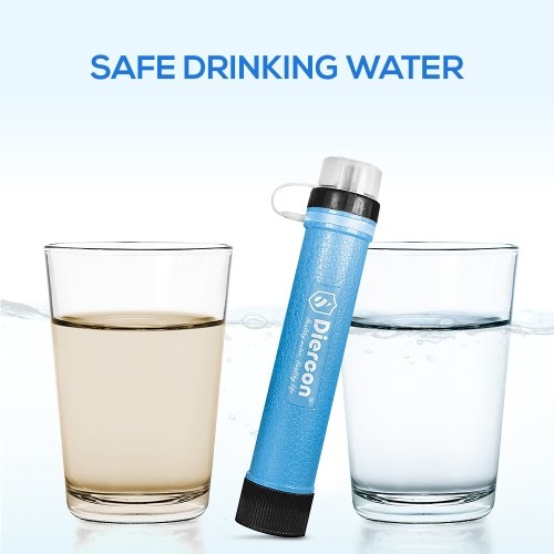 Portable 3-Stage Filtration Water Filter with Straw 