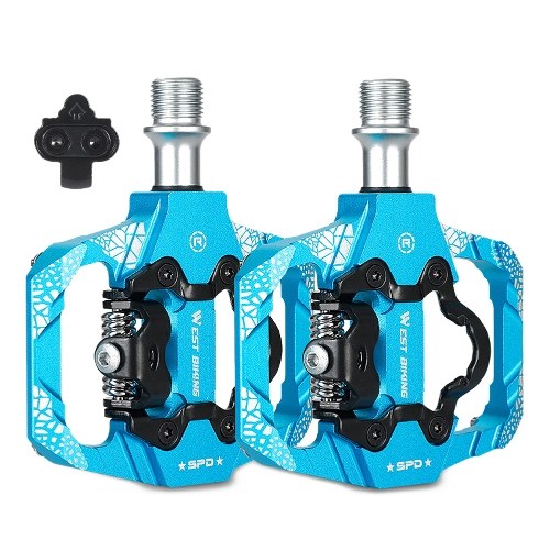 

WEST BIKING 2-in-1 Double-sided Bike Lock Pedals
