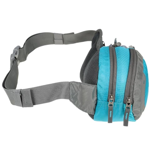 

TOMSHOO Water-resistant Outdoor Waist Bag Sports Waist Pack with Water Bottle (Not Included) Holder for Hiking Running Cycling Camping Climbing Travel