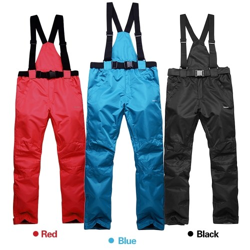 

Winter Warm Snow Pants Cold Weather Waterproof Skiing Pants Trousers with Removable Suspenders for Men Women Skiing Snowboarding Shoveling