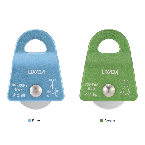Lixada 20KN Small Mobile Single Pulley Swing Side Climbing Rigging Rescue