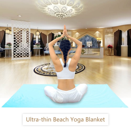 Lixada Serviettes de plage Blanket Yoga Blanket ultra-minces avec poches Conner Anchor Grandes Fits pour deux