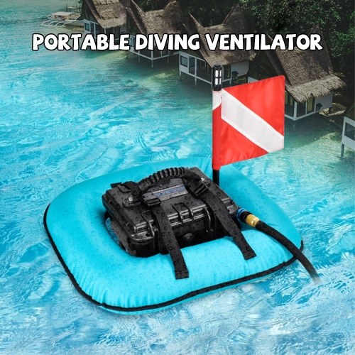Portable Electric Diving Ventilator Rechargeable Scuba Diving Tank with Travel Backpack, Max 9M Depth 