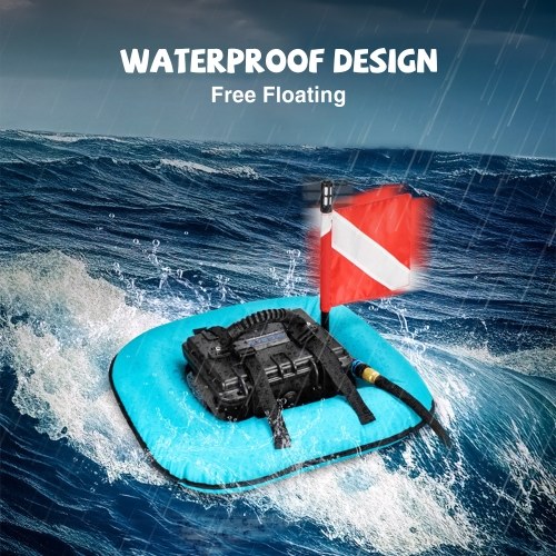 Portable Electric Diving Ventilator Rechargeable Scuba Diving Tank with Travel Backpack, Max 9M Depth 