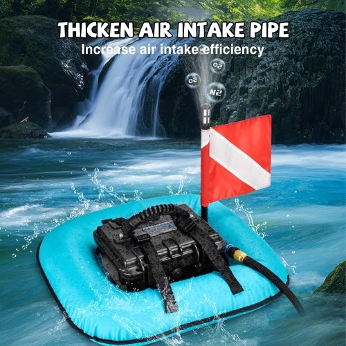 Portable Electric Diving Ventilator Rechargeable Scuba Diving Tank with Travel Backpack, Max 9M Depth 