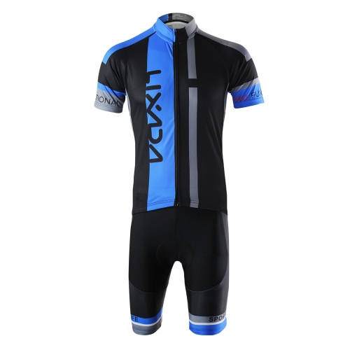 Hommes perméable à l’air sec rapide confortable manches courtes maillot + Shorts rembourrés vélo vêtements Set équitation Sportwear