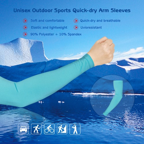 Unisex Outdoor Sports Quick-dry Breath Arm Sleeves Sun festen Arm-Schutzhüllen für Fahrrad Radfahren & Laufen