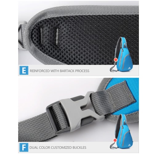 

AONIJIE Packable Shoulder Backpack Sling Chest CrossBody Bag Cover Pack Rucksack for Bicycle Sport Hiking Travel Camping Bookbag Men Women