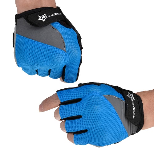

ROCKBROS Unisex Breathable Half Finger Riding Gloves Road Cycling Gloves Racing Riding Motorcycling Skiing Hiking Outdoor