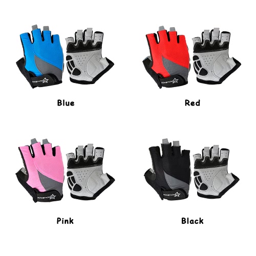 

ROCKBROS Unisex Breathable Half Finger Riding Gloves Road Cycling Gloves Racing Riding Motorcycling Skiing Hiking Outdoor