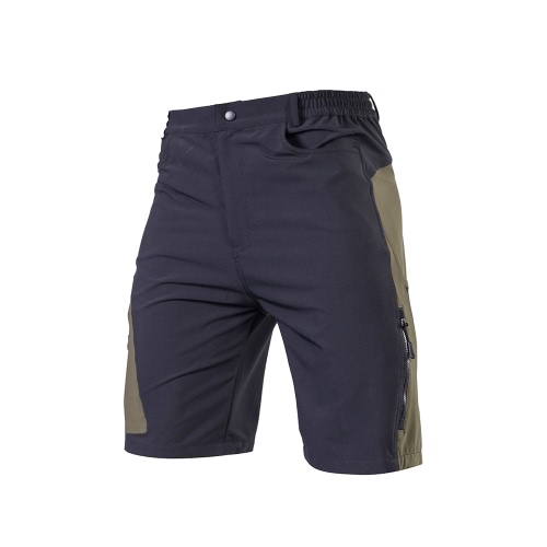 TOMSHOO Hombres de MTB holgados Pantalones cortos de ciclista transpirable holgado de deportes al aire libre Pantalones cortos para correr