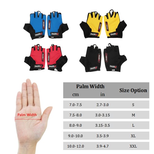 

QEPAE Non-Slip Gel Pad Gloves Men's Women's Sportswear Cycling Riding Short Half Finger Gloves Breathable Shock-absorption