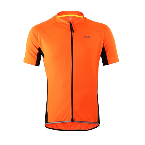 Arsuxeo homens de manga curta de ciclismo camisa respirável camisa de esportes de manga curta de manga curta MTB bicicleta camisa de ciclismo