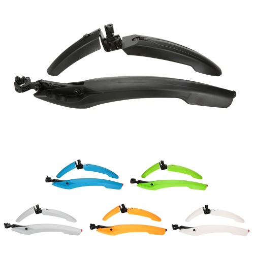 Bicycle Fender MTB Mountain Bike Cycling Front Rear LED Mudguard Set Durable Bicycle Mud Guards with LED Tail Light