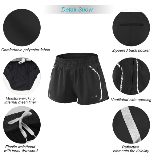 

Arsuxeo Women's Active Running Shorts Sports Shorts Gym Fitness Workout Yoga Shorts