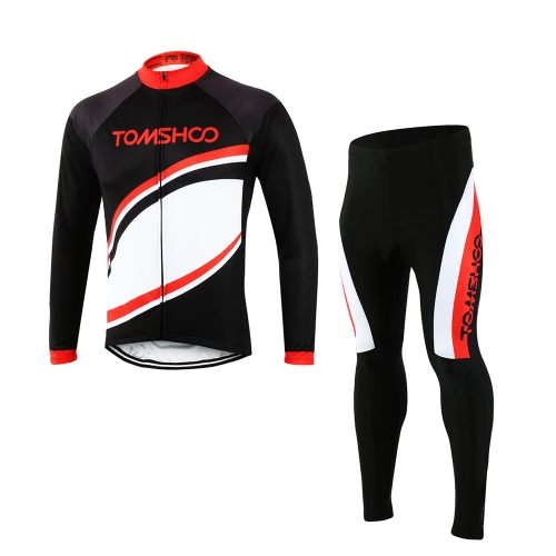 TOMSHOO Spring Autumn Men Cycling Vestuário Set