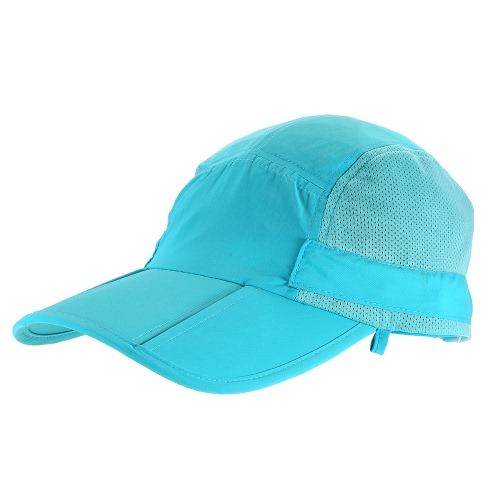 

Multi-Function Folding Sun Cap Flap Hat 360° Protection UPF 50+ Sun Cap Baseball Cap with Removable Neck Face Flap Cover for Men W