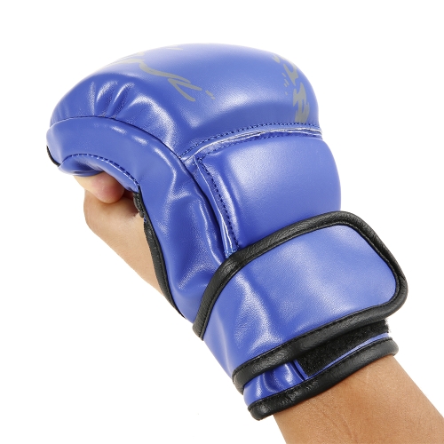 

1 Pair Boxing Gloves Grapple Gloves Striking Sparring Gloves Half Mitts Fist Protector Taekwondo Muay Punching Bag Boxing Gym Training Gear