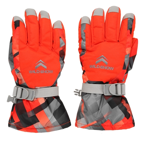 Outdoor Winter Warm Ski Gloves Windproof Thermal Warm Gloves Cycling Snowboard Luvas de neve para homens Mulheres