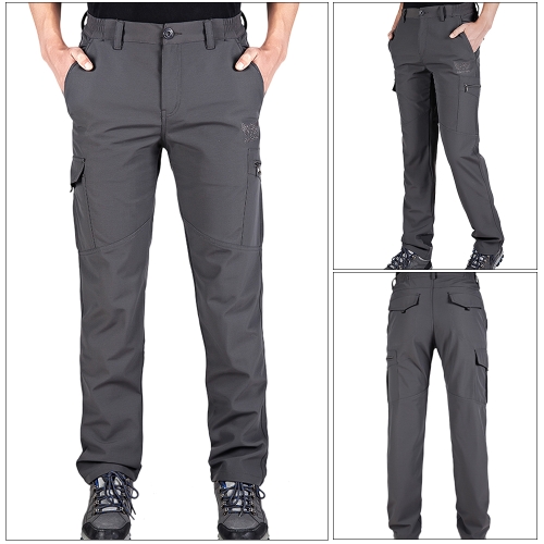 

Men's Outdoor Sport Windproof Pants Fleece Lined Winter Warm Quick Drying Pants Trousers Camping Hiking Climbing Fishing Mountain