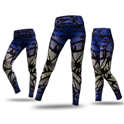 

Women's Printed Compression Yoga Pants Active Workout Leggings Stretch Tights