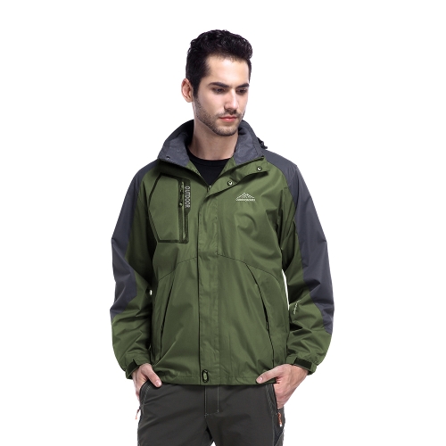 

Men's Hooded Outdoor Lightweight Waterproof Windproof Coat Spring Autumn Sports Camping Trekking Mountain Climbing Jackets
