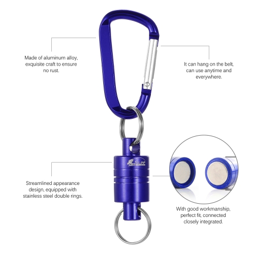 

Magnetic Hanging Buckle Fishing Lure Aluminum Fishing Buckle Magnet Clasp Hanging Fishing Accessories Lure Small Tools