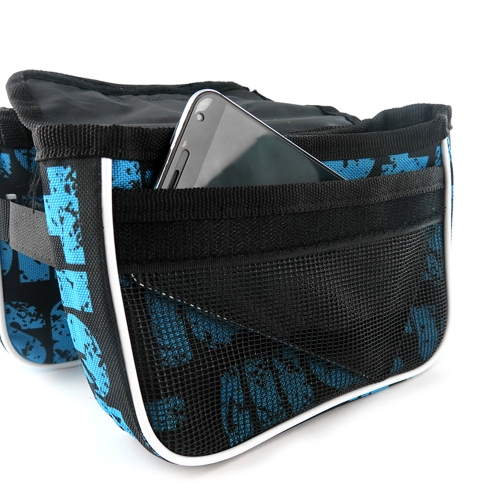 

Bike Top Tube Phone Bag Bicycle Cycling Front Frame Bag Mobile Phone Holder Pouch Bike Strap Attachment Mount