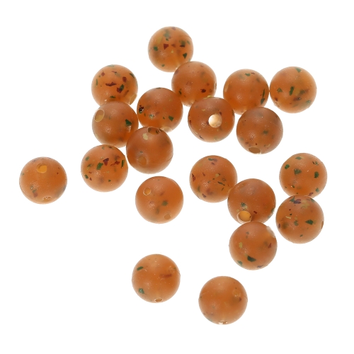 

20PCS Plastic Block Beads Round Shaped Bead Fishing Lure Bait Beads Fishing Tackle Accessories