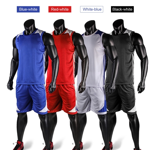 

Basketball Shirt Uniforms Set Sleeveless Sports Clothing Breathable Ball Jersey Basketball Sweat T-Shirt for Men