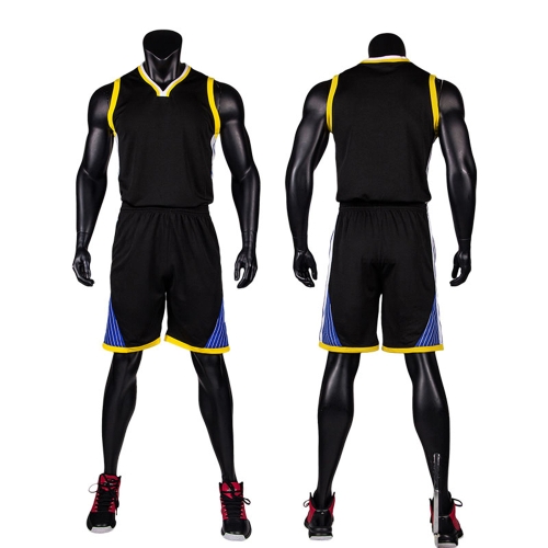 Basketball Shirt Uniformes Set Sans Manches Vêtements de sport respirant Ball Jersey Basketball Sweat T-shirt pour les hommes