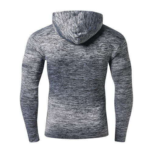 

Autumn Winter Male Fitness Coat Long Sleeve Men Quick Drying Clothing Outdoor Sports Basketball Running Training Hoodie with Zipper