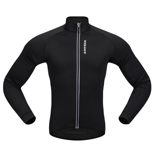 WOSAWE Hommes Vélo Veste Coupe-Vent Chaude Polaire D'hiver VTT Vélo Vélo Équitation Jersey En Plein Air Sport Manteau