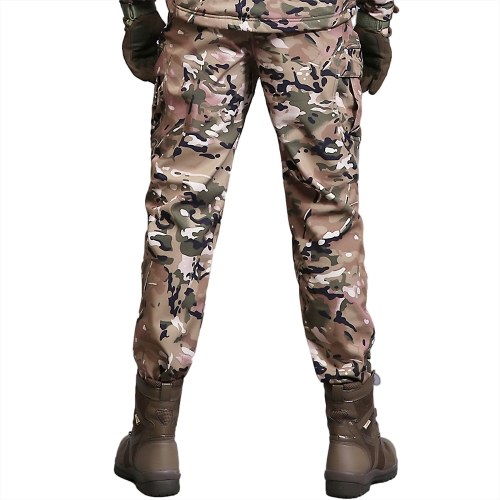 Men's Outdoor Sports Windproof Pants Fleece Lined Winter Warm Quick Drying Pants Trousers Camping Hiking Climbing Fishing Mountain Pants