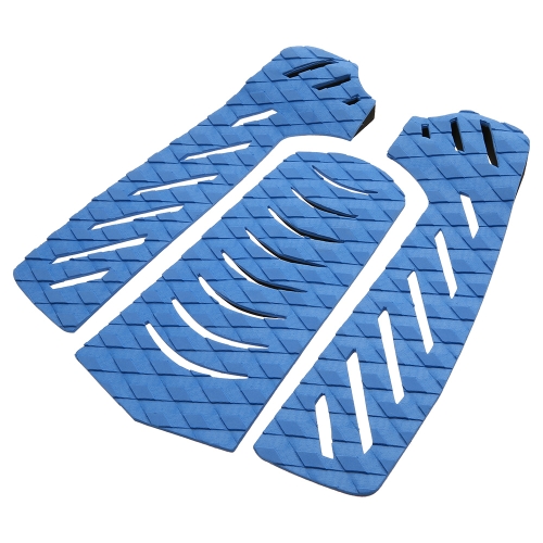 Set of 3pcs Surfboard Traction Tail Pads Surfing Surf Deck Grips Adhesive Stomp Pad for Surfing Skimboarding Water Sports Accessories