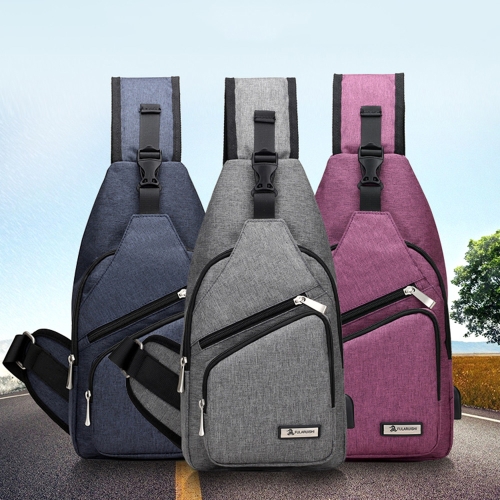 

USB Зарядная сумка Sling Bag Pack Плечевой сундук Рюкзак для тела Daypack Велосипед Велоспорт Путешествия Пеший туризм Спортивная сумка
