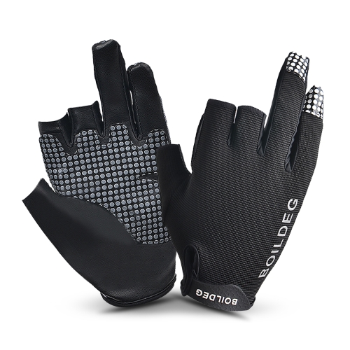 

Outdoor Sports Breathable Anti-slip 3 Low-Cut Fingers Fishing Gloves