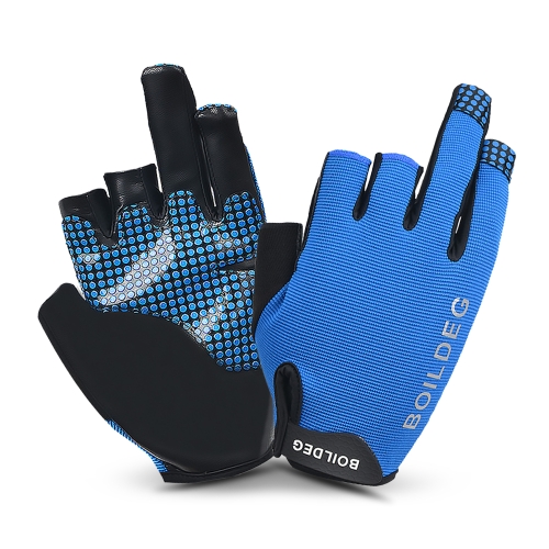 Outdoor Sports Breathable Anti-slip 3 Low-Cut Fingers Fishing Gloves