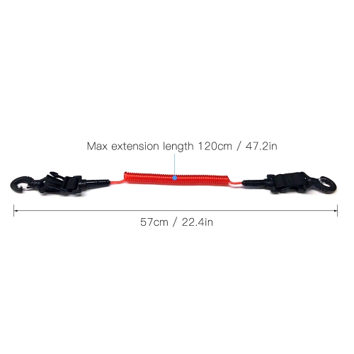 Safety Diving Lanyard Coiled Lanyard
