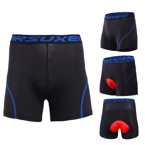 Pantaloncini MTB da bicicletta imbottiti da ciclismo 3D Underwear da uomo ARSUXEO