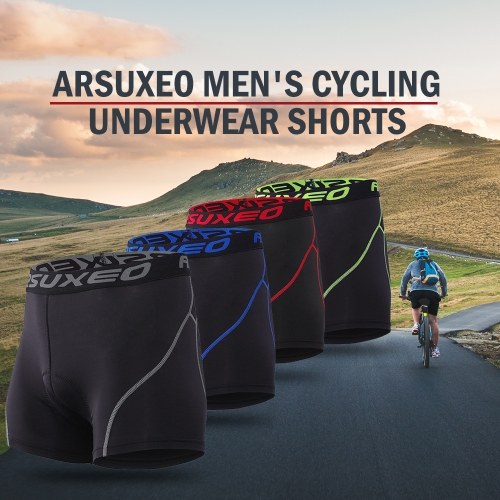 

ARSUXEO Men's Cycling Underwear 3D Padded Bike Bicycle MTB Shorts