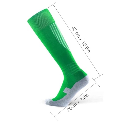 

Lixada Unisex Professional Football Soccer Socks Compression Sport Tube Knee High Football Socks